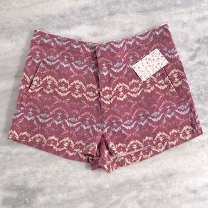 Free People linen Shorts in wild plum size 6. NWT